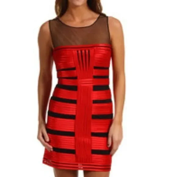 strapless open back dress BCBG Max Azria